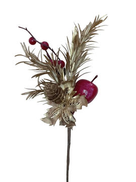 NAV. RAMITA ORO VIEJO/ROJO 30CM 81439