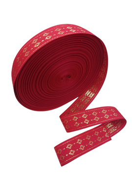 NAV.CINTA NAVIDAD ROMBO ROJO 25MM R50MTS P.P