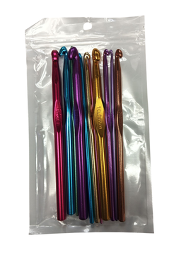 CROCHET ALUM SET.COLORES 15CMX 12