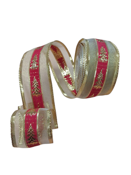 CINTA PINO ROJO 4CM 10YDS