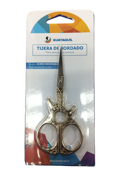 TIJERA BORDADO T01 GUITARRA OR/PLATA 11.5CM