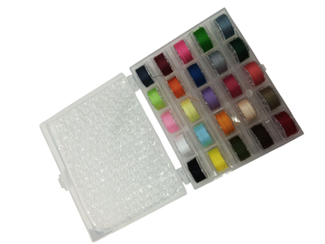 CAJA PLASTICA CARRETES C/HILOS X25 MD