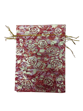 NAV.BOLSA 12X17 MUSELINA ROJO MD