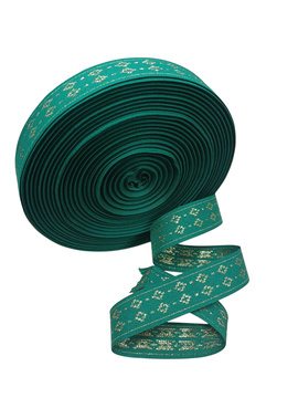 NAV.CINTA NAVIDAD ROMBO VERDE 25MM R50MTS P.P