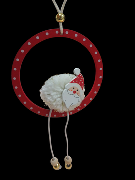 NAV.COLGANTE ARO ROJO PASCUERO 10CM  78863-B