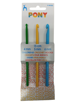 CROCHET PONY 44350 SET3 COLOR