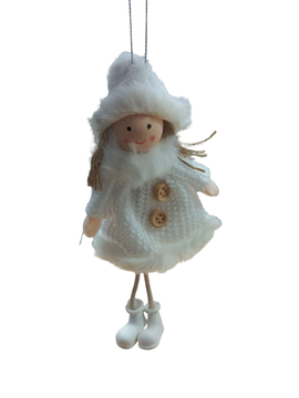 NAV.COLGANTE MUÑECA PASCUERA BLANCA14CM 78860