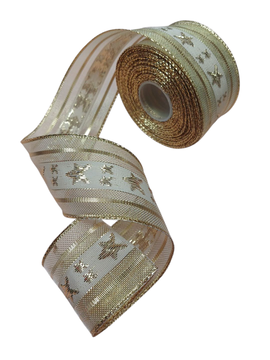 CINTA C/ESTRELLA  F3-11 DORADO R10YDS