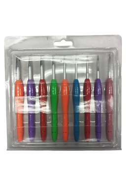 CROCHET MANGO SILICONA COLOR SET9 MD