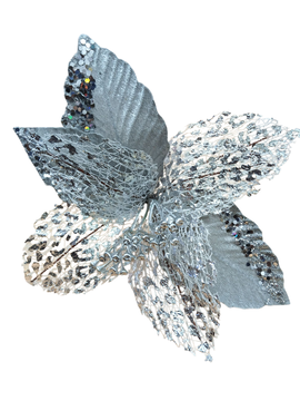 NAV. FLOR 30CM PLATA 81443-B